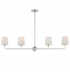 Bristol 4-Light Linear Chandelier-(12097SWSN)-Maxim  Bristol 4-Light Linear Chandelier-(12097SWSN)-Maxim