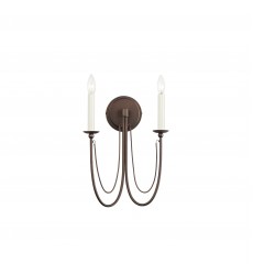 Plumette 2-Light Wall Sconce-(12161CHB)-Maxim Plumette 2-Light Wall Sconce-(12161CHB)-Maxim