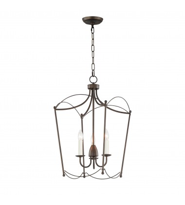  Plumette 3-Light Pendant-(12163CHB)-Maxim