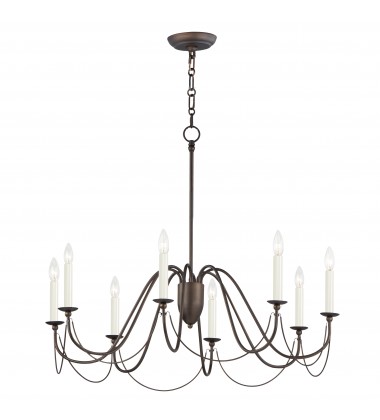  Plumette 8-Light Chandelier-(12168CHB)-Maxim