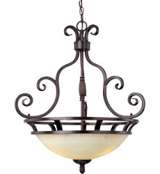  Manor 3-Light Pendant-(12202FIOI)-Maxim