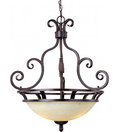  Manor 3-Light Pendant-(12202FIOI)-Maxim