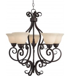  Manor 5-Light Chandelier-(12205FIOI)-Maxim