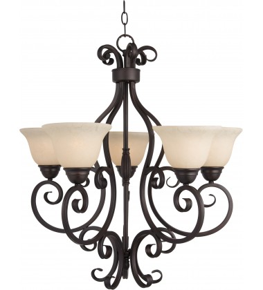  Manor 5-Light Chandelier-(12205FIOI)-Maxim