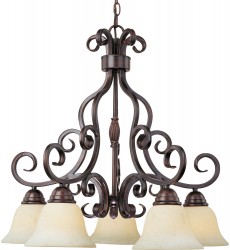  Manor 5-Light Chandelier-(12206FIOI)-Maxim