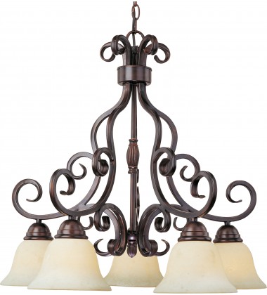  Manor 5-Light Chandelier-(12206FIOI)-Maxim