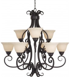  Manor 9-Light Chandelier-(12207FIOI)-Maxim