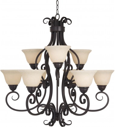  Manor 9-Light Chandelier-(12207FIOI)-Maxim