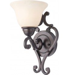  Manor 1-Light Wall Sconce-(12211FIOI)-Maxim