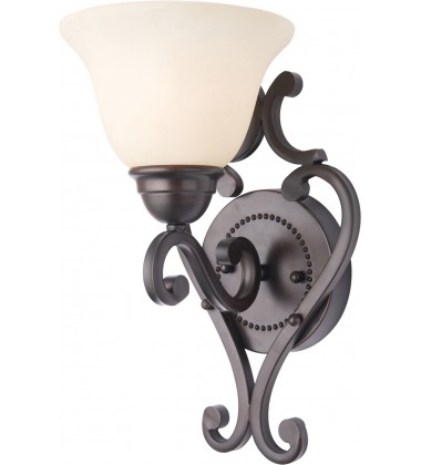  Manor 1-Light Wall Sconce-(12211FIOI)-Maxim