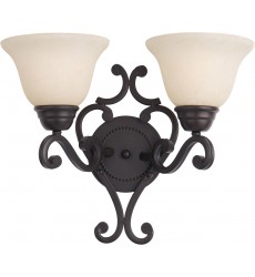  Manor 2-Light Wall Sconce-(12212FIOI)-Maxim