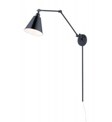  Library 1-Light Wall Sconce-(12224BK)-Maxim