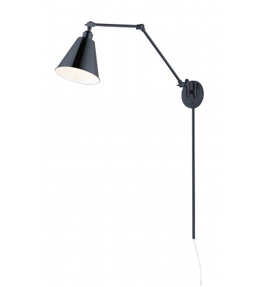  Library 1-Light Wall Sconce-(12224BK)-Maxim