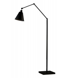  Library 1-Light Floor Lamp-(12228BK)-Maxim