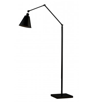  Library 1-Light Floor Lamp-(12228BK)-Maxim