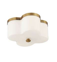  Clover 2-Light Flush Mount-(12240WTNAB)-Maxim