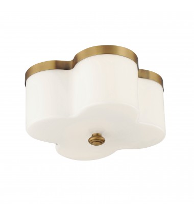  Clover 2-Light Flush Mount-(12240WTNAB)-Maxim