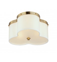  Clover 3-Light Flush Mount-(12243OFSBR)-Maxim
