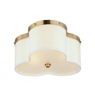  Clover 3-Light Flush Mount-(12243OFSBR)-Maxim