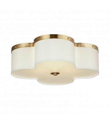 Clover 4-Light Flush Mount-(12244OFSBR)-Maxim