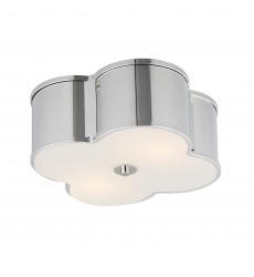  Clover 2-Light Flush Mount-(12247WTPN)-Maxim