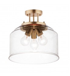 Acadia 3-Light Semi-Flush Mount-(12271CDHR)-Maxim  Acadia 3-Light Semi-Flush Mount-(12271CDHR)-Maxim
