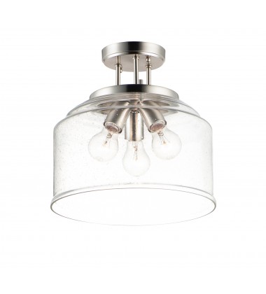  Acadia 3-Light Semi-Flush Mount-(12271CDSN)-Maxim