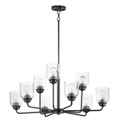 Acadia 9-Light Chandelier-(12277CDBK)-Maxim  Acadia 9-Light Chandelier-(12277CDBK)-Maxim