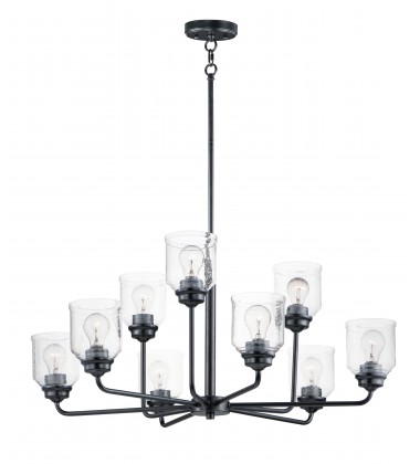 Acadia 9-Light Chandelier-(12277CDBK)-Maxim  Acadia 9-Light Chandelier-(12277CDBK)-Maxim