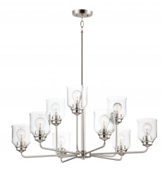  Acadia 9-Light Chandelier-(12277CDSN)-Maxim