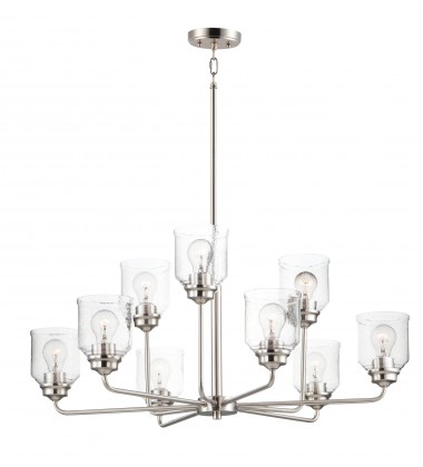  Acadia 9-Light Chandelier-(12277CDSN)-Maxim