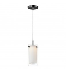  Duo 1-Light Mini LED Pendant-(12289CLSWBK)-Maxim