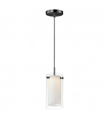  Duo 1-Light Mini LED Pendant-(12289CLSWBK)-Maxim