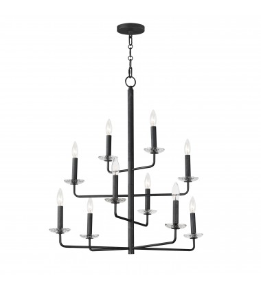 Madeira 10-Light Chandelier-(12329TCAR)-Maxim  Madeira 10-Light Chandelier-(12329TCAR)-Maxim