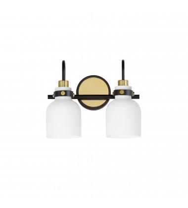 Milk 2-Light Bath Vanity-(12332WTBKSBR)-Maxim  Milk 2-Light Bath Vanity-(12332WTBKSBR)-Maxim