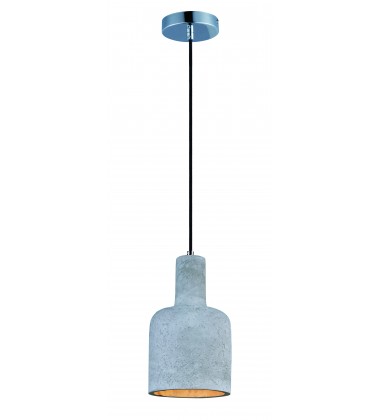  Crete 1-Light LED Pendant-(12395GYPC)-Maxim