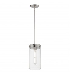  Pinn Large Single Pendant-(12408CLSN)-Maxim