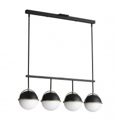 Duke 4-Light Linear Pendant-(12414SWBKWBR)-Maxim