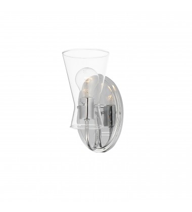  Ava 1-Light Wall Sconce-(12481CLPC)-Maxim