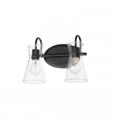  Ava 2-Light Bath Vanity-(12482CLBK)-Maxim