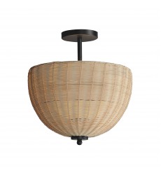 Maldives 2-Light Semi Flush/Pendant-(12604NABK)-Maxim  Maldives 2-Light Semi Flush/Pendant-(12604NABK)-Maxim