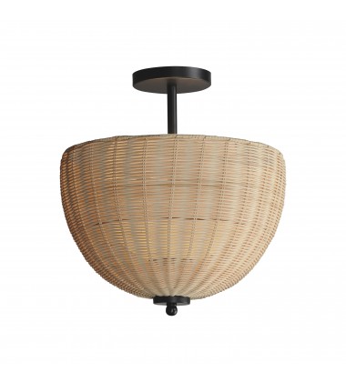 Maldives 2-Light Semi Flush/Pendant-(12604NABK)-Maxim  Maldives 2-Light Semi Flush/Pendant-(12604NABK)-Maxim
