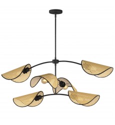  Bonnet 6-Light Chandelier-(12636NABK)-Maxim