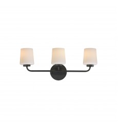 Durham 3-Light Bath Vanity-(12693WTBK)-Maxim  Durham 3-Light Bath Vanity-(12693WTBK)-Maxim