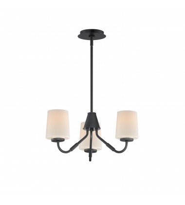 Durham 3-Light Chandelier-(12695WTBK)-Maxim Durham 3-Light Chandelier-(12695WTBK)-Maxim