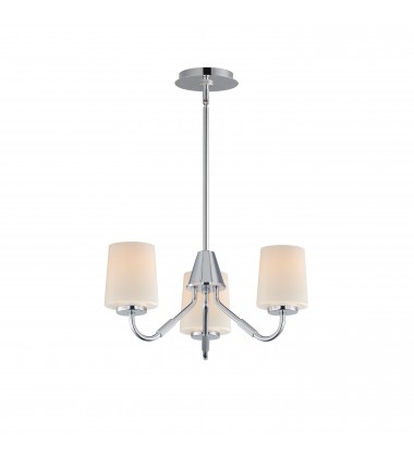 Durham 3-Light Chandelier-(12695WTPC)-Maxim Durham 3-Light Chandelier-(12695WTPC)-Maxim