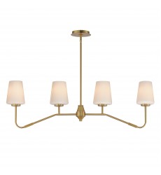  Durham 4-Light Linear Chandelier-(12697WTNAB)-Maxim