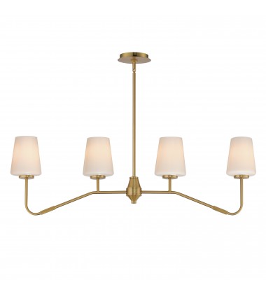  Durham 4-Light Linear Chandelier-(12697WTNAB)-Maxim