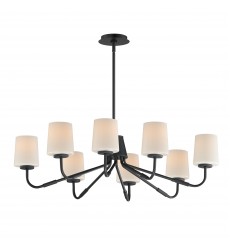  Durham 8-Light Chandelier-(12698WTBK)-Maxim