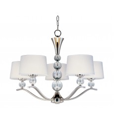 Rondo 5-Light Chandelier-(12755WTPN)-Maxim  Rondo 5-Light Chandelier-(12755WTPN)-Maxim